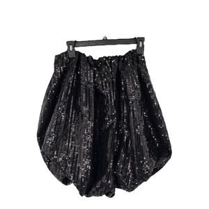 Nichole Lynel The Label skirt sequin bubble black Medium M